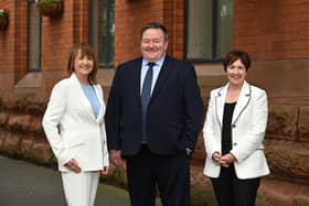 Ann McGregor, chief executive, NI Chamber, Brian Murphy, managing partner, BDO NI and Maureen O’Reilly, economist pictured at the launch of the latest QES for Q2 2022