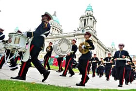 Pacemaker Press 12-07-2019: Twelfth of July parades at Belfast City Hall.Picture By: Arthur Allison/Pacemaker Press.