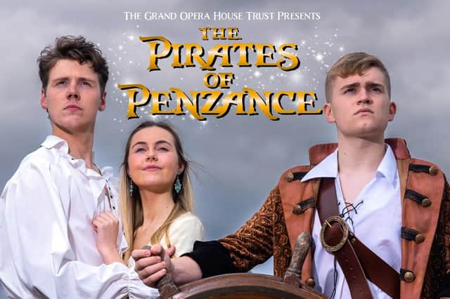 Richard Collins BEM as Frederic, Lucia McLaughlin as Mabel, Robbie McMinn as The Pirate King