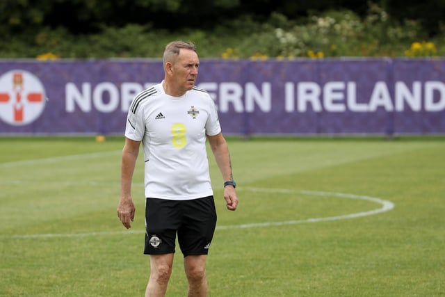 Training for the Northern Ireland Vs Norway game