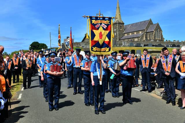 The annual Drumcree parade - pictured in 2019 - is prevented from going down the Garvaghy Road