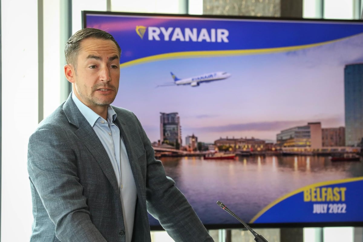 Ryanair offering 12 routes and 115 weekly flights from Belfast International Airport