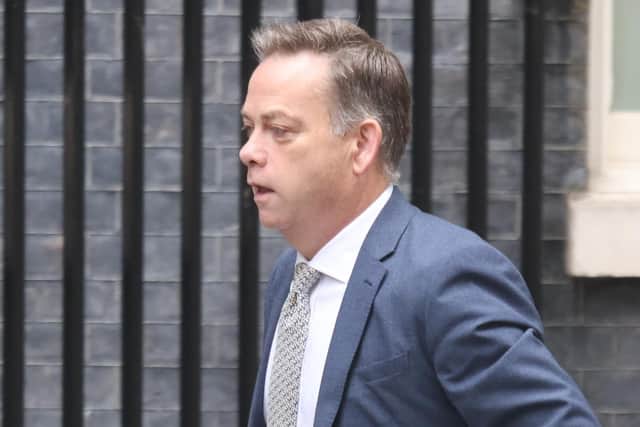 Minister without portfolio in the Cabinet Office Nigel Adams arrives 10 Downing Street, London, following the resignation of two senior cabinet ministers on Tuesday