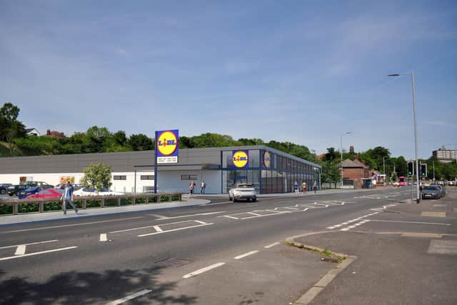 New Lidl store on the Shore road
