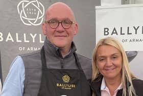 Ballylisk of Armagh’s Mark Wright and Andrena Nash, winning at International Cheese and Dairy Awards