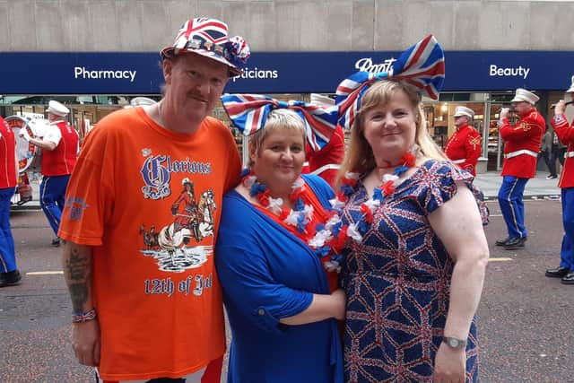 William Massey, Aileen Greenhorn and Janice Brown were very disappointed that the BBC were not broadcasting live at this year's Twelfth