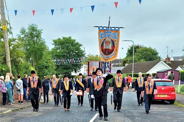 One of the images of the Independent Orange parade in Ballymoney (all photos below are from the same event)
