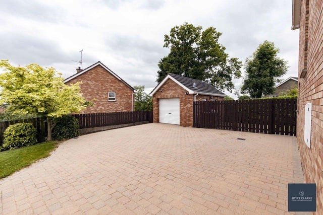 Attractive brick paving finishes off the outdoors space.
