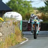 Michael Dunlop won the second Supersport race at the Southern 100 on Thursday on his MD Racing Yamaha.