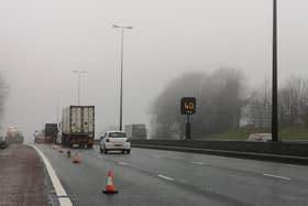 Oil spill on motorway