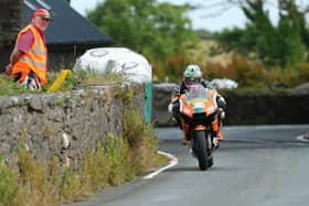 Jamie Coward won the opening Lightweight Supertwin race at the Southern 100 on the Isle of Man on Wednesday evening.