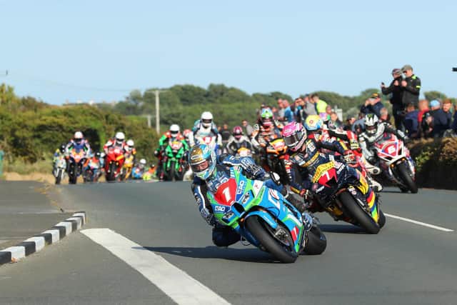 Lap records have been shattered as the Southern 100 returned at the Billown course on the Isle of Man for the first time since 2019.