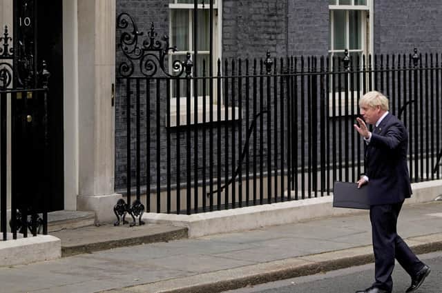 Prime Minister Boris Johnson.  (Photo by NIKLAS HALLE'N/AFP via Getty Images)