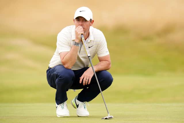 Northern Ireland's Rory McIlroy looks on while on the 9th green during day four of The Open at the Old Course, St Andrews. He just failed to clinch the title. Photo: Jane Barlow/PA Wire