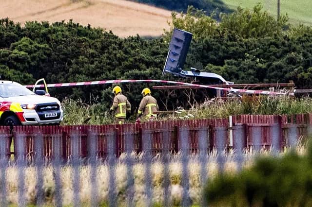 Emergency services at the scene of a light aircraft crash in Newtownards airfield on Tuesday evening.

Pacemaker