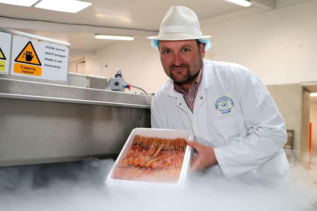 Andrew Rooney of Rooney Fish in Kilkeel has won three stars for his
shellfish especially oysters from Carlingford Lough