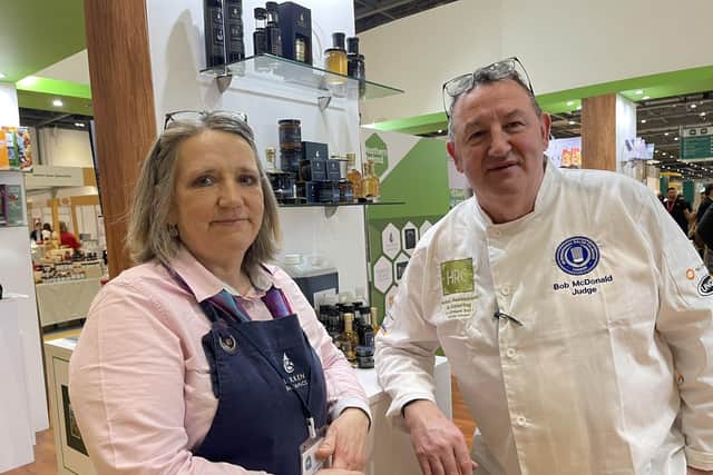 Suzy Hamilton Stubber and Bob McDonald of Burren Balsamics at Richill in Co Armagh has won a string of Great Taste awards for her natural
fruit infused vinegars