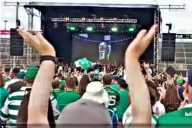 Sean South of Garryowen being sung by Limerick GAA crowd and team, from Twitter account of Maurice Quinlivan TD, 18-07-22