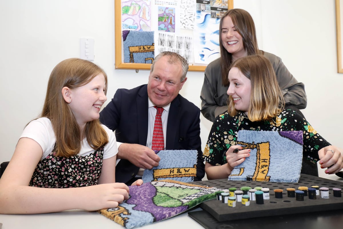 Northern Ireland schoolgirl designs rug fit for The Queen