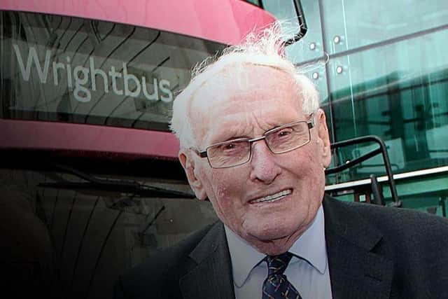 Wrightbus co-founder Sir William Wright passed away in the early hours of Sunday morning aged 94