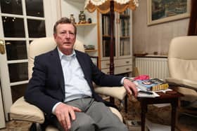 Former UUP Leader David Trimble reflects on the Good Friday agreement at his home in Lisburn Northern Ireland. David Trimble won the Nobel Peace Prize for his role in sealing the landmark 1998 Good Friday peace agreement and paramilitary arms were later decommissioned during his tenure as UUP chief.
