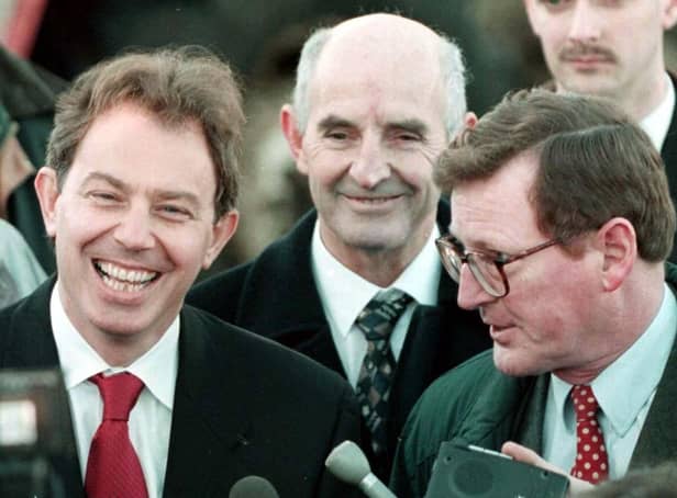 Tony Blair and David Trimble
