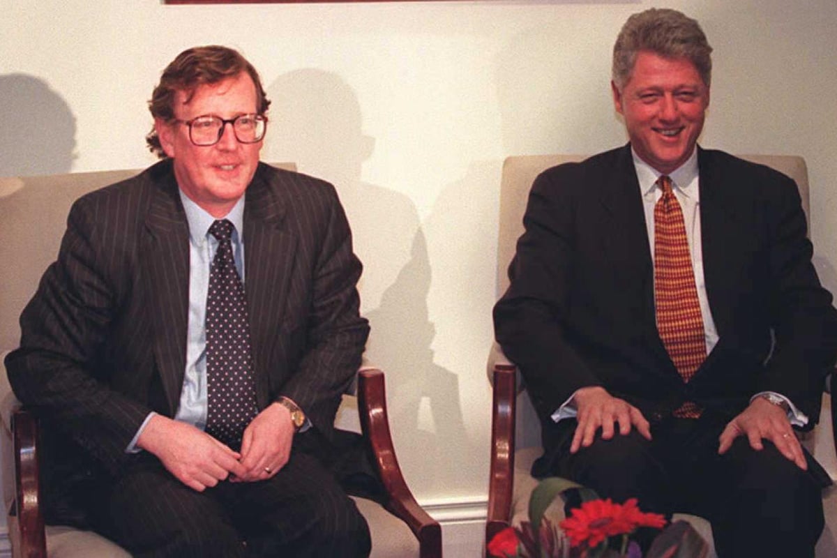 Bill Clinton hails Lord Trimble for helping to bring peace to Northern Ireland