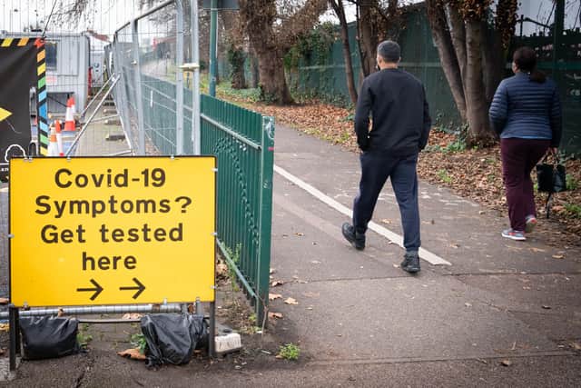 File photo dated 03/01/22 of people arriving at a Covid 19 testing centre in Leytonstone, east London, as "woefully inadequate" record-keeping by the Government makes it "impossible" to have confidence that all its Covid-19 testing contracts with Randox were awarded properly, MPs have said.