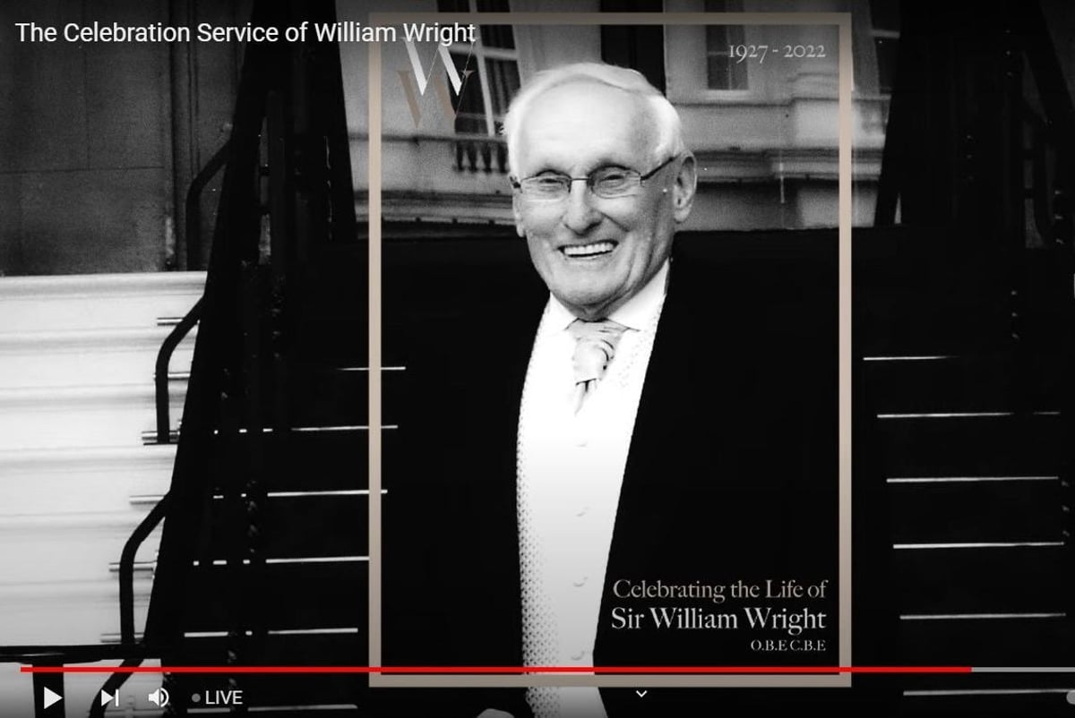 WATCH: Funeral of Wrightbus magnate Sir William Wright told of childhood sickness, IRA death threats, and church twice on Sundays