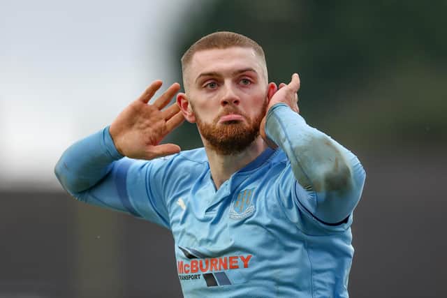 Conor Keeley has signed a new contract with Ballymena United