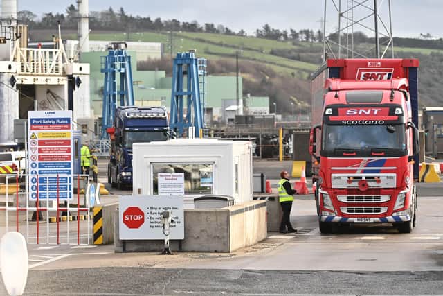A general image of Larne Port. Photo by Colm Lenaghan/Pacemaker Press