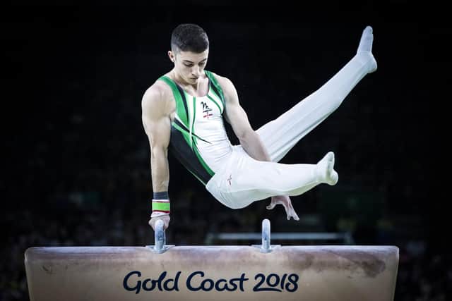 Northern Ireland's Rhys McClenaghan winning gold at the 2018 Commonwealth Games