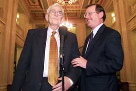 With Seamus Mallon and others, David Trimble helped create a framework which could bed down the peace