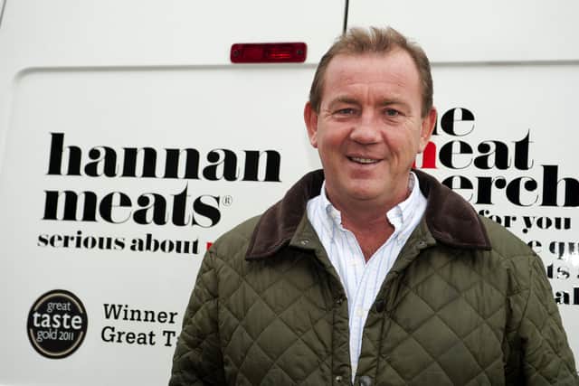 Food entrepreneur and innovator Peter Hannan is gearing up to launch a series of original meat products for the convenience of chefs and shoppers here and in the Republic of Ireland. Pictured is Peter Hannan, managing director of Hannan Meats, at The Meat Merchant food hall in Moira