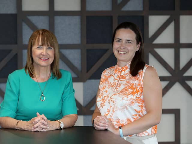 Ann McGregor, chief executive, NI Chamber and Cara Haffey, head of private business and head of deals at PwC Northern Ireland and NI Chamber council member