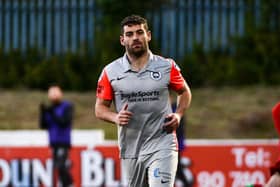 David McDaid joined Ballymena United from Larne in the summer but looks set to miss he start of the season after picking up a thigh injury