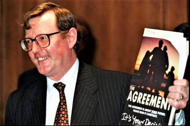 Lord Trimble wrote last year that ‘I feel betrayed personally by the Northern Ireland Protocol’ because it ‘rips the very heart out of the 1998 agreement’