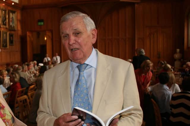 The oncologist Professor Sidney Lowry, seen at the launch of his last book The End of Medicine and the Last Doctor. in the Great Hall at Queen's University, in June 2011. Dr Lowry was aged 80 when the book was published