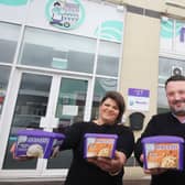 Daniela and Arnaldo Morelli of Morelli’s Ice Cream in Coleraine with three stars for raspberry sorbet