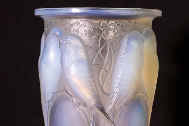 Photo issued by Bloomfield Auctions of an extremely rare Lalique vase which is due to go up for auction.