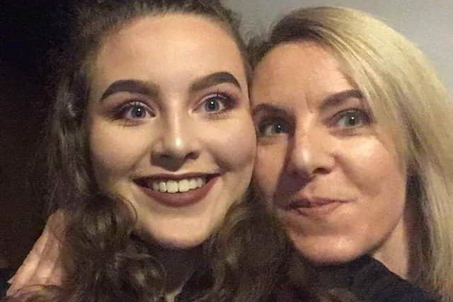 Jeni Larmour (left) with her mother Sandra. Jeni died from an overdose of Ketamine on her first night at Newcastle University in 2020