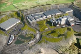 An artist's impression of the proposed waste treatment facility.