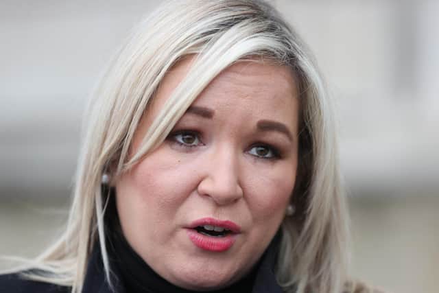 Deputy First Minister and vice-president of Sinn Fein, Michelle O'Neill.