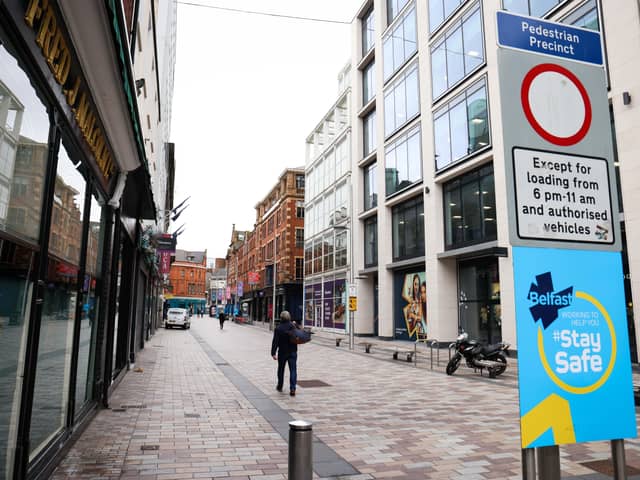 Most of retail in NI’s towns and cities remains closed due to lockdown restrictions