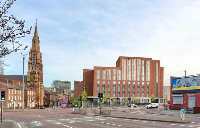 Proposed development of new student accommodation at Donegall Street, Belfast