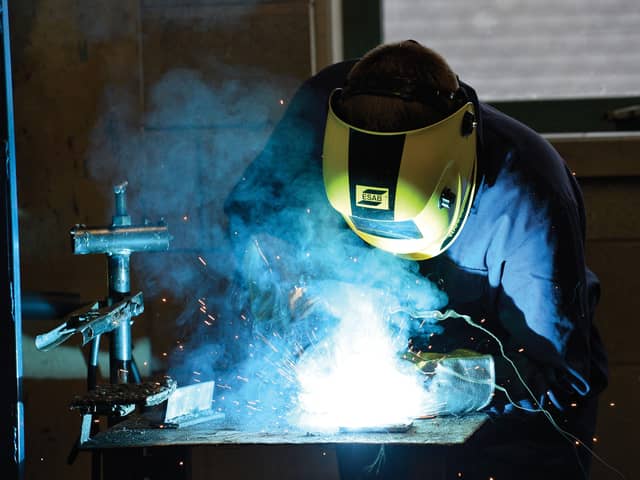 Industry-standard welding training