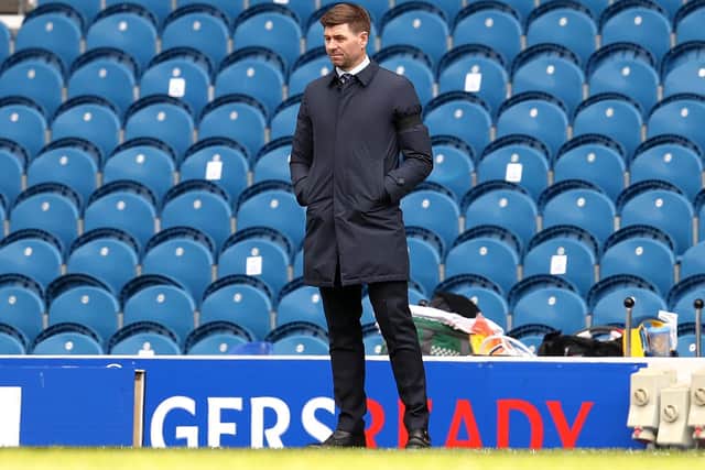 Steven Gerrard is bidding to guide Rangers to their first domestic double of league title and Scottish Cup since the 2008-09 season