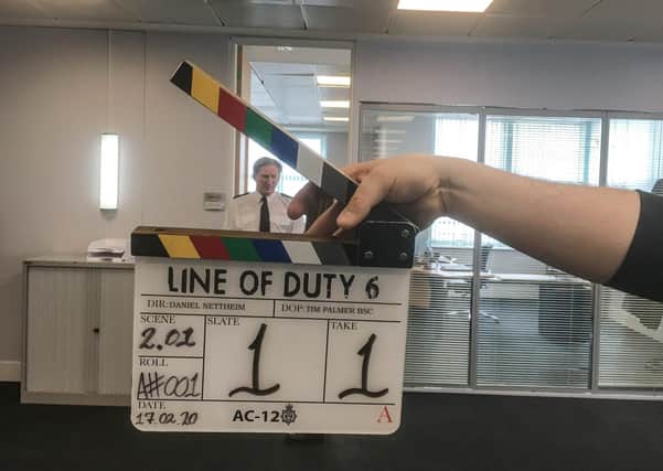 Filming on the current series of Line Of Duty with Superintendent Ted Hastings (Adrian Dunbar) - (C) World Productions - Photographer: World Productions