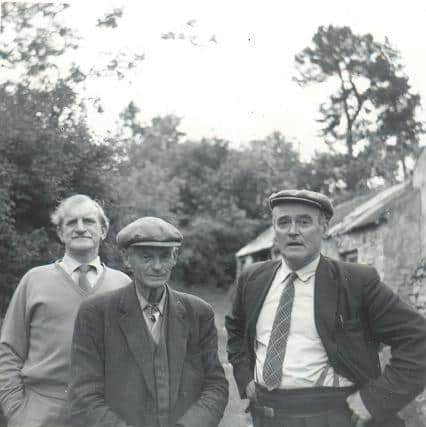 George Barnett (centre) with Sam Hanna Bell (left) and Michael J Murphy in 1962