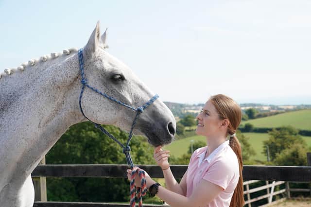 Rachael Coulter, founder ofStable Manage with her horse, Maya